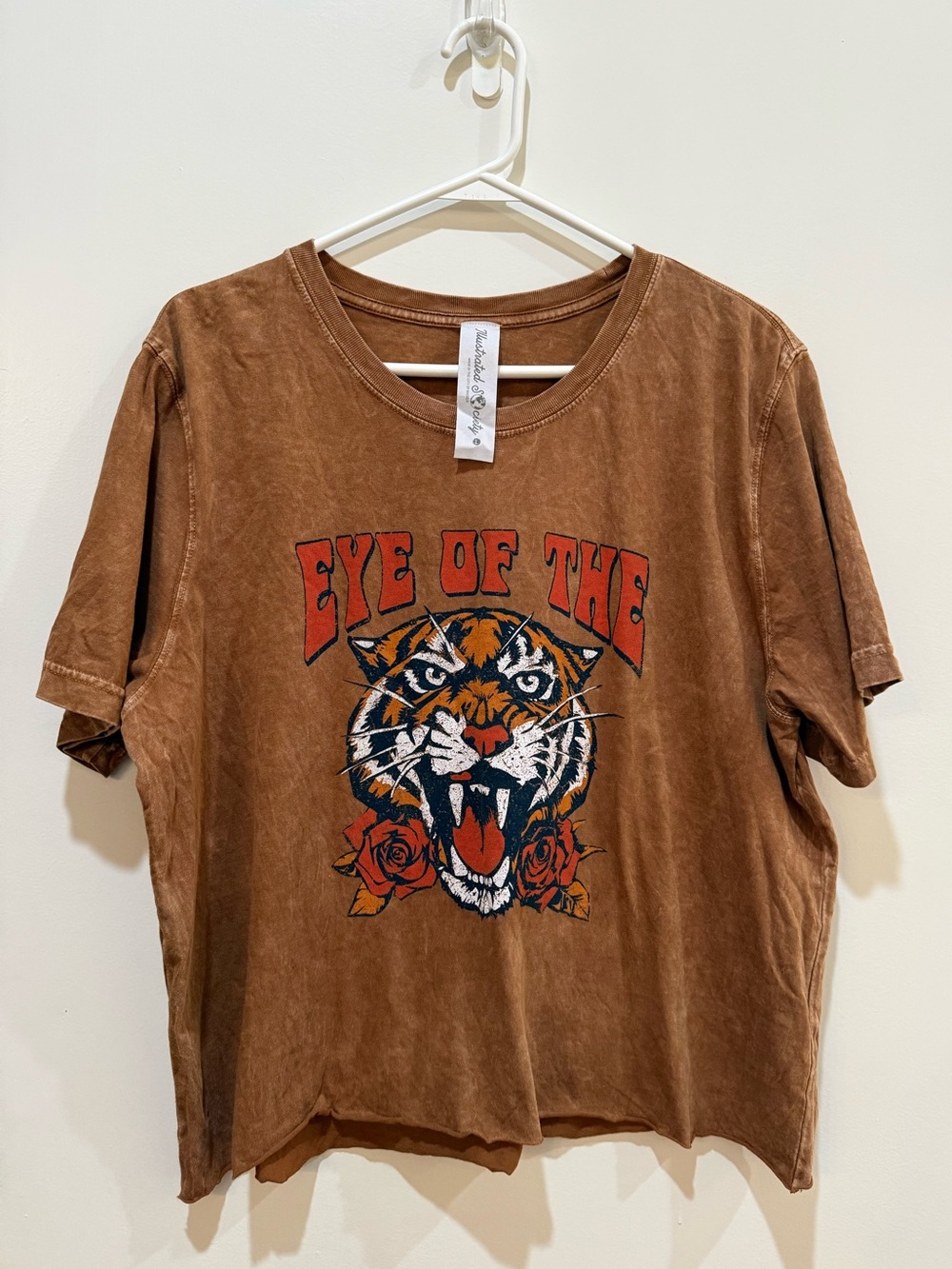 Illustrated Society Eye of the Tiger Mineral Wash Graphic Tee Made in LA